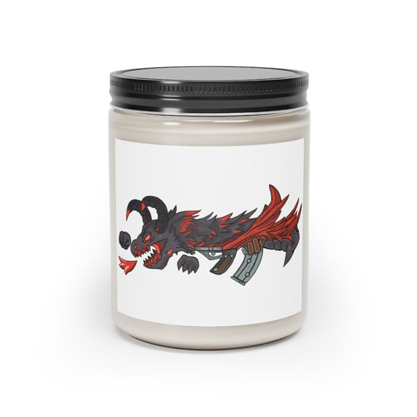 East Urban Home Red Dragon Gun Scented Designer Candle Wayfair